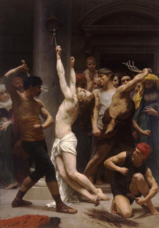 Adolphe William Bouguereau The Flagellation of Christ (mk26) Norge oil painting art